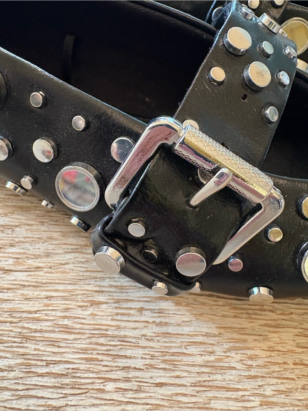 NWT Zara Black Mary Jane Flats Mirror Discs And Studs - Picture 3 of 8